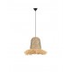 Natural Water Hyacinth & Raffia Natural & Blue Rope Sandy Black Steel Base LED E27 1x12Watt 100-240Volt IP20 Bulb Excluded D:4