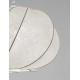  Artificial Silk & Sandy White Metal Base LED E27 1x12Watt 100-240Volt IP20 Bulb Excluded D:55 H:230 cm 