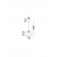  Artificial Silk & Sandy White Metal Base LED E27 1x12Watt 100-240Volt IP20 Bulb Excluded D:45 H:230 cm 