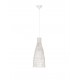 Natural Rattan & Sandy White Metal Base LED E27 1x12Watt 100-240Volt IP20 Bulb Excluded D:24 H:240 cm 