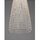 Natural Rattan & Sandy White Metal Base LED E27 1x12Watt 100-240Volt IP20 Bulb Excluded D:35 H:270 cm 