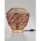 Natural Water Hyacinth Natural Red Rope & Wood Base LED E27 1x12Watt 100-240Volt IP20 Bulb Excluded Cable Length: 130 cm D:29 H