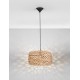 Natural Water Hyacinth Sandy Black Steel Base LED E27 1x12Watt 100-240Volt IP20 Bulb Excluded D:40 H:230 cm 