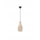 Natural Corn Skin Rope Sandy Black Steel Base LED E27 1x12Watt 100-240Volt IP20 Bulb Excluded D:18 H:230 cm 