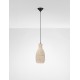 Natural Corn Skin Rope Sandy Black Steel Base LED E27 1x12Watt 100-240Volt IP20 Bulb Excluded D:18 H:230 cm 