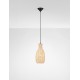 Natural Corn Skin Rope Sandy Black Steel Base LED E27 1x12Watt 100-240Volt IP20 Bulb Excluded D:18 H:230 cm 