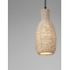 Natural Corn Skin Rope Sandy Black Steel Base LED E27 1x12Watt 100-240Volt IP20 Bulb Excluded D:18 H:230 cm 