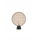 Natural Rattan & Sandy Black Metal Base LED E27 1x12Watt 100-240Volt IP20 Bulb Excluded Cable Length:140 cm D:30 H:37 cm 