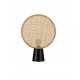 Natural Rattan & Sandy Black Metal Base LED E27 1x12Watt 100-240Volt IP20 Bulb Excluded Cable Length:140 cm D:35 H:48.5 cm 