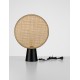 Natural Rattan & Sandy Black Metal Base LED E27 1x12Watt 100-240Volt IP20 Bulb Excluded Cable Length:140 cm D:35 H:48.5 cm 