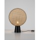 Natural Rattan & Sandy Black Metal Base LED E27 1x12Watt 100-240Volt IP20 Bulb Excluded Cable Length:140 cm D:35 H:48.5 cm 