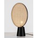 Natural Rattan & Sandy Black Metal Base LED E27 1x12Watt 100-240Volt IP20 Bulb Excluded Cable Length:140 cm D:35 H:48.5 cm 