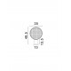 Natural Rattan & Sandy Black Metal Base LED E27 1x12Watt 100-240Volt IP20 Bulb Excluded Cable Length:140 cm D:35 H:48.5 cm 