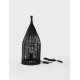 Black Rattan & Sandy Black Metal LED E27 1x12Watt 100-240Volt IP20 Bulb Excluded Cable Length: 185 cm D:21 H:54.5 cm 