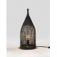 Black Rattan & Sandy Black Metal LED E27 1x12Watt 100-240Volt IP20 Bulb Excluded Cable Length: 185 cm D:21 H:54.5 cm 
