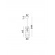 Natural Rattan & Bamboo Sandy Black Steel Base LED E27 1x12Watt 100-240Volt IP20 Bulb Excluded D:22 H:240 cm 