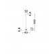 Smoky Glass & Sandy Black Metal LED 12 Watt 220-240Volt 1040Lm 3000K IP20 D: 40 H: 140 cm 