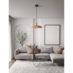 Brown Glass & Sandy Black Metal LED 12 Watt 220-240Volt 1040Lm 3000K IP20 D: 40 H: 140 cm 