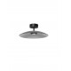 Smoky Glass & Sandy Black Metal LED 12 Watt 220-240Volt 1040Lm 3000K IP20 light up & down D: 40 H: 16 cm 