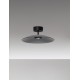 Smoky Glass & Sandy Black Metal LED 12 Watt 220-240Volt 1040Lm 3000K IP20 light up & down D: 40 H: 16 cm 