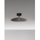 Smoky Glass & Sandy Black Metal LED 12 Watt 220-240Volt 1040Lm 3000K IP20 light up & down D: 40 H: 16 cm 