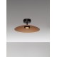 Moca Brown Glass & Sandy Black Metal LED 12 Watt 220-240Volt 1040Lm 3000K IP20 light up & down D: 40 H: 16 cm 