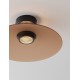 Moca Brown Glass & Sandy Black Metal LED 12 Watt 220-240Volt 1040Lm 3000K IP20 light up & down D: 40 H: 16 cm 