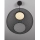 Matt Black Metal & Acrylic LED 24 Watt 220-240Volt 1080Lm 3000K IP20 D: 50 H: 154 cm 