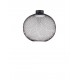 Matt Black Metal & Acrylic LED 24 Watt 220-240Volt 727Lm 3000K IP20 D: 50 H: 50 cm 