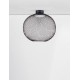 Matt Black Metal & Acrylic LED 24 Watt 220-240Volt 727Lm 3000K IP20 D: 50 H: 50 cm 