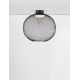 Matt Black Metal & Acrylic LED 24 Watt 220-240Volt 727Lm 3000K IP20 D: 50 H: 50 cm 