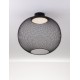 Matt Black Metal & Acrylic LED 24 Watt 220-240Volt 727Lm 3000K IP20 D: 50 H: 50 cm 