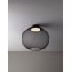 Matt Black Metal & Acrylic LED 24 Watt 220-240Volt 727Lm 3000K IP20 D: 50 H: 50 cm 