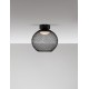 Matt Black Metal & Acrylic LED 12 Watt 220-240Volt 456Lm 3000K IP20 D: 30 H: 30 cm 