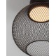 Matt Black Metal & Acrylic LED 12 Watt 220-240Volt 456Lm 3000K IP20 D: 30 H: 30 cm 