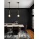 Satin Gold & Matt Black Metal White Opal Glass LED G9 1x5 Watt 100-240 Volt IP20 bulb excluded D: 11 H: 163 cm 