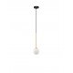 Satin Gold & Matt Black Metal White Opal Glass LED G9 1x5 Watt 100-240 Volt IP20 bulb excluded D: 11 H: 163 cm 