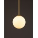 Satin Gold & Matt Black Metal White Opal Glass LED G9 1x5 Watt 100-240 Volt IP20 bulb excluded D: 11 H: 163 cm 
