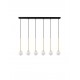 Satin Gold & Matt Black Metal White Opal Glass LED G9 6x5 Watt 100-240 Volt IP20 bulb excluded L: 100 W: 11 H: 160 cm 