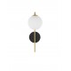 Satin Gold & Matt Black Metal White Opal Glass LED G9 1x5 Watt 100-240 Volt IP20 bulb excluded D: 11 W: 19 H: 34 cm 