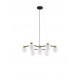Satin Gold & Matt Black Metal White Opal Glass LED G9 10x5 Watt 100-240 Volt IP20 bulb excluded L: 66 W: 63 H: 148 cm 