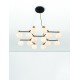 Satin Gold & Matt Black Metal White Opal Glass LED G9 14x5 Watt 100-240 Volt IP20 bulb excluded L: 73 W: 64 H: 143 cm 
