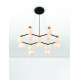 Satin Gold & Matt Black Metal White Opal Glass LED G9 14x5 Watt 100-240 Volt IP20 bulb excluded L: 73 W: 64 H: 143 cm 