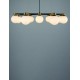 Satin Gold & Matt Black Metal White Opal Glass LED G9 14x5 Watt 100-240 Volt IP20 bulb excluded L: 73 W: 64 H: 143 cm 