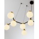 Satin Gold & Matt Black Metal White Opal Glass LED G9 14x5 Watt 100-240 Volt IP20 bulb excluded L: 107 W: 47 H: 157 cm 
