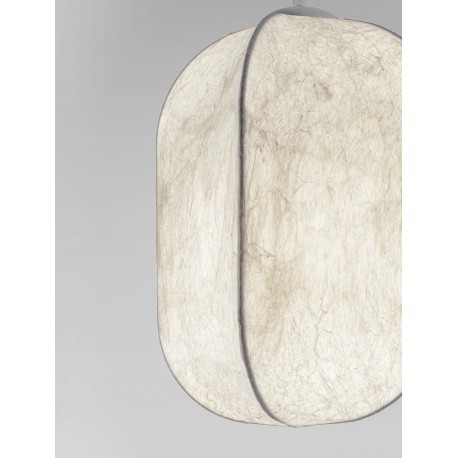 Sandy White Mulberry Silk LED E27 1x12 Watt 100-240 Volt IP20 bulb excluded D: 30 H: 210 cm 