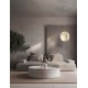Sandy White Mulberry Silk LED E27 1x12 Watt 100-240 Volt IP20 bulb excluded D: 42 H: 210 cm 