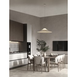 Mulberry Silk Sandy White Base LED E27 1x12 Watt 100-240 Volt IP20 bulb excluded D: 90 H: 180 cm 