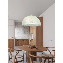 Sandy White Glass Fibre LED E27 1x12 Watt 100-240 Volt IP20 bulb excluded D: 60 H: 210 cm 