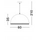 Sandy White Glass Fibre LED E27 1x12 Watt 100-240 Volt IP20 bulb excluded D: 60 H: 210 cm 